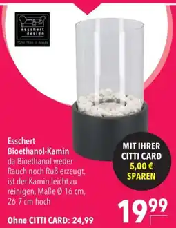 CITTI Markt Esschert Bioethanol-Kamin Angebot