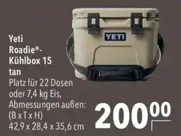 CITTI Markt Yeti Roadie Kühlbox 15 tan Angebot
