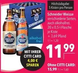 CITTI Markt Schneider Weisse Angebot