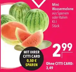 CITTI Markt Mini Wassermelone Angebot