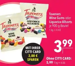 CITTI Markt Taveners Wine Gums oder Liquorice Allsorts Angebot