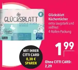 CITTI Markt Glücksblatt Küchentücher Angebot