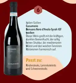 CITTI Markt Cusumano Benuara Nero d'Avola-Syrah IGT trocken Angebot