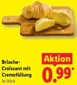 Lidl Brioche Croissant mit Cremefüllung Angebot