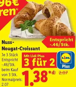 Lidl Nuss Nougat-Croissant Angebot