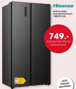 Möbel Martin Hisense Side-by-Side Standkühlschrank Angebot