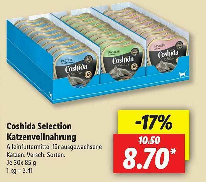 Coshida Selection Katzenvollnahrung Angebot bei Lidl