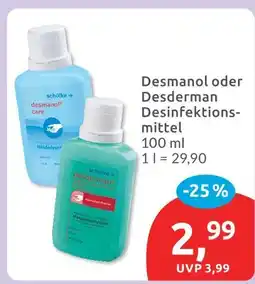 Budni Schülke desmanol oder desderman desinfektions- mittel Angebot