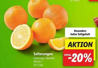 Lidl Saftorangen Angebot