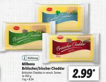 Lidl Milbona Britischer Irischer Cheddar Angebot