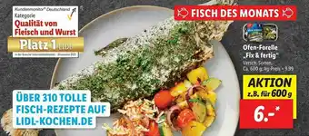 Lidl Ofen-forelle „fix & Fertig“ Angebot