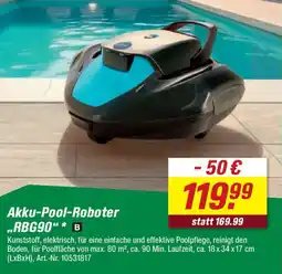 toom Baumarkt Akku-Pool-Roboter ,,RBG90" Angebot