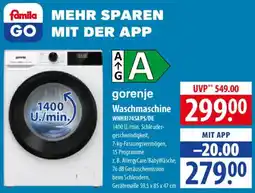 Famila Nord Ost gorenje Waschmaschine WNHEI74SAPS/DE Angebot