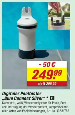 toom Baumarkt Digitaler Pooltester ,,Blue Connect Silver" Angebot