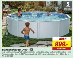 toom Baumarkt Stahlwandpool-Set „Fidji" Angebot