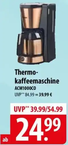 Famila Nord Ost BESTRON Thermokaffeemaschine ACM1000CO Angebot