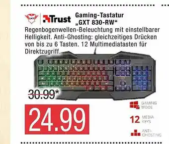 Marktkauf Trust Gaming-tastatur „gxt 830-rw” Angebot