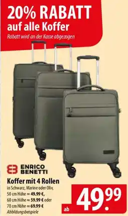 Famila Nord Ost ENRICO BENETTI Koffer mit 4 Rollen Angebot