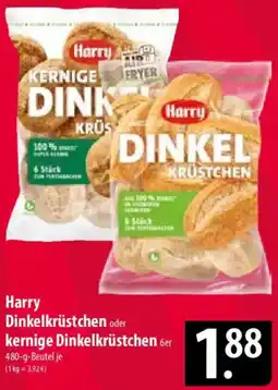 Famila Nord Ost Harry Dinkelkrüstchen oder kernige Dinkelkrüstchen Angebot