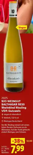 Lidl BIO WEINGUT BALTHASAR RESS Rheinkind Riesling VDP. Gutswein Angebot