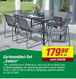 toom Baumarkt Gartenmöbel-Set ..Samira" Angebot