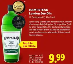 Lidl HAMPSTEAD London Dry Gin Angebot