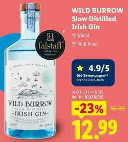 Lidl WILD BURROW Slow Distilled Irish Gin Angebot