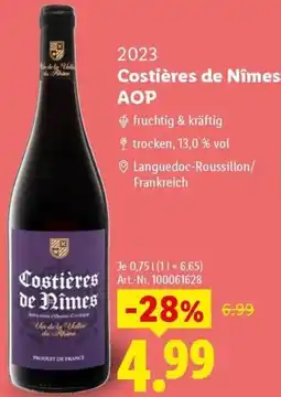 Lidl Costières de Nîmes AOP Angebot