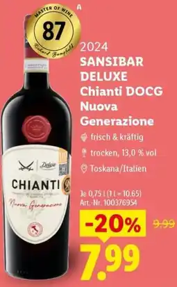 Lidl SANSIBAR DELUXE Chianti DOCG Nuova Generazione Angebot