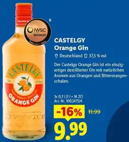 Lidl CASTELGY Orange Gin Angebot
