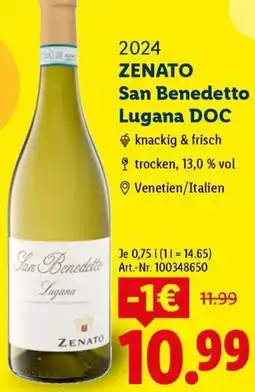 Lidl ZENATO San Benedetto Lugana DOC Angebot