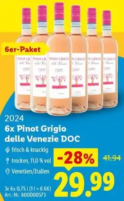 Lidl 6x Pinot Grigio delle Venezie DOC Angebot