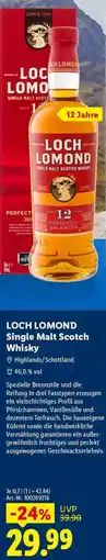 Lidl LOCH LOMOND Single Malt Scotch Whisky Angebot