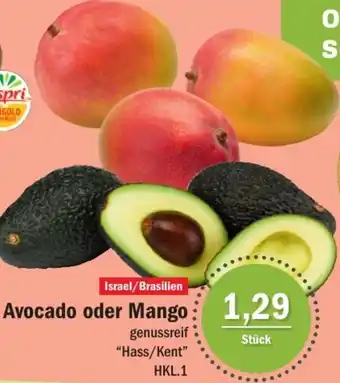 Aktiv Irma Avocado oder Mango Angebot