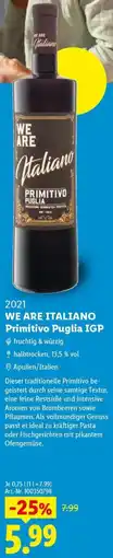 Lidl WE ARE ITALIANO Primitivo Puglia IGP Angebot