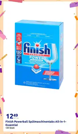 Action Finish powerball spülmaschinentabs all-in-1-essential Angebot