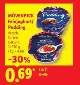 Lidl MÖVENPICK Pudding Feinjoghurt/ Pudding Angebot