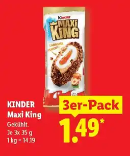 Lidl KINDER Maxi King Angebot