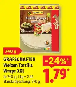 Lidl GRAFSCHAFTER Weizen Tortilla Wraps XXL Angebot