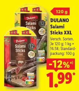 Lidl DULANO Salami Sticks XXL Angebot