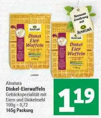 Marktkauf Alnatura Dinkel-eierwaffeln Angebot