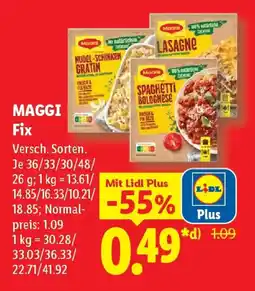 Lidl MAGGI Fix Angebot