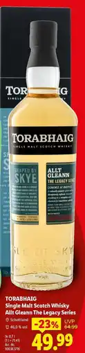 Lidl TORABHAIG Single Malt Scotch Whisky Allt Gleann The Legacy Series Angebot