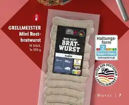 Lidl GRILLMEISTER Mini Rostbratwurst Angebot