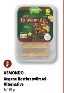 Lidl VEMONDO Vegane Rostbratwürstel- Alternative Angebot