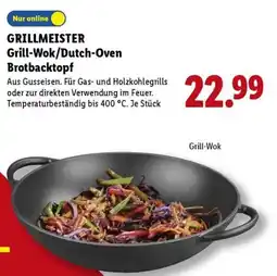 Lidl GRILLMEISTER Grill-Wok/Dutch-Oven Brotbacktopf Angebot