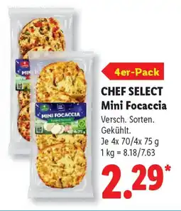 Lidl CHEF SELECT Mini Focaccia Angebot