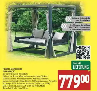 Marktkauf Pavillon Gartenliege Provence Angebot