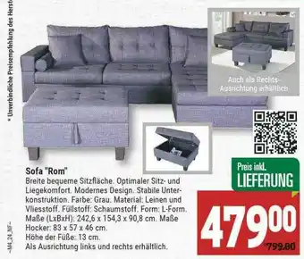 Marktkauf Sofa Rom Angebot