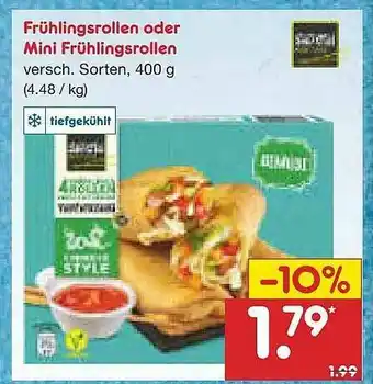 Netto Marken-Discount Frühlingsrollen Oder Mini Angebot